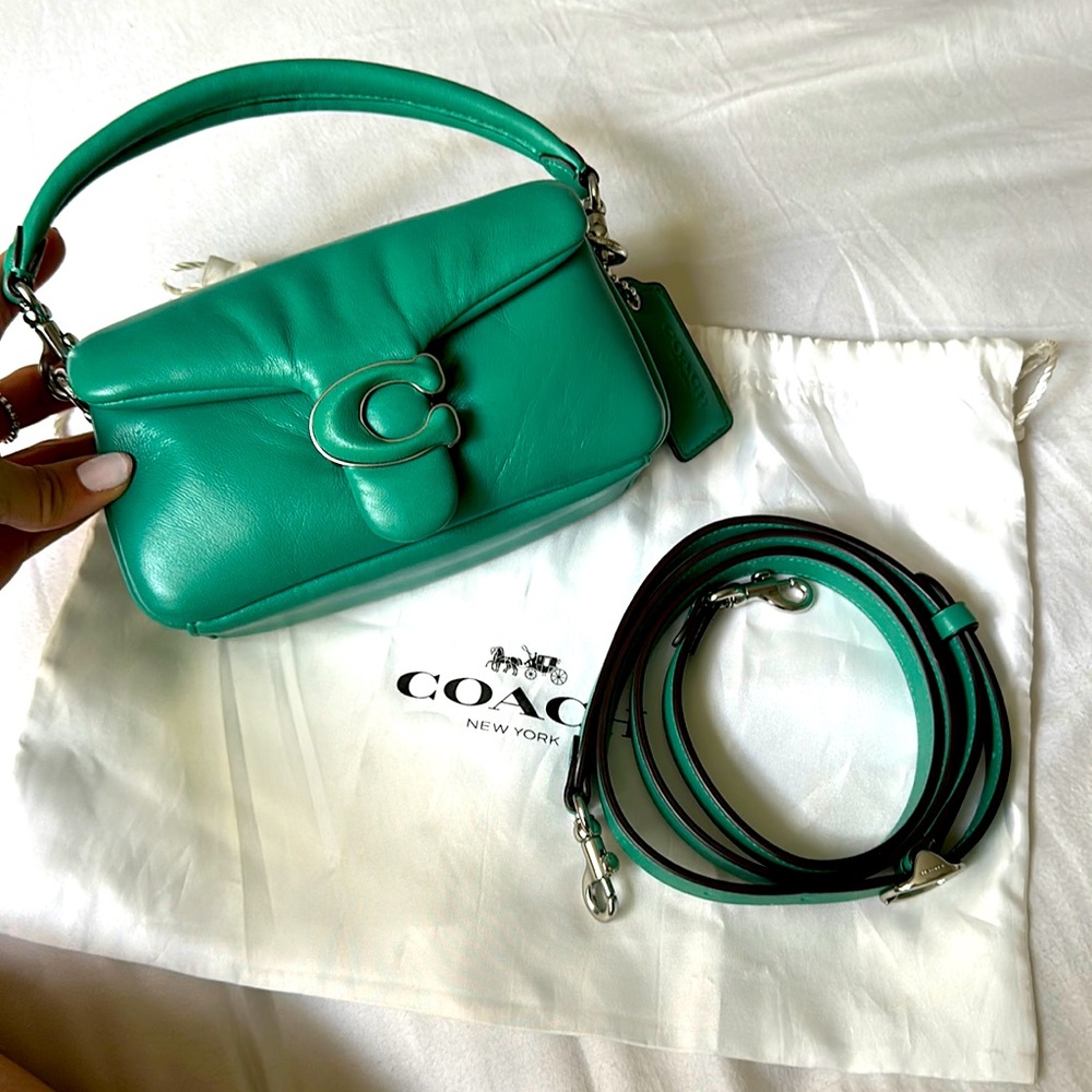 Coach Pillow Tabby 18 green